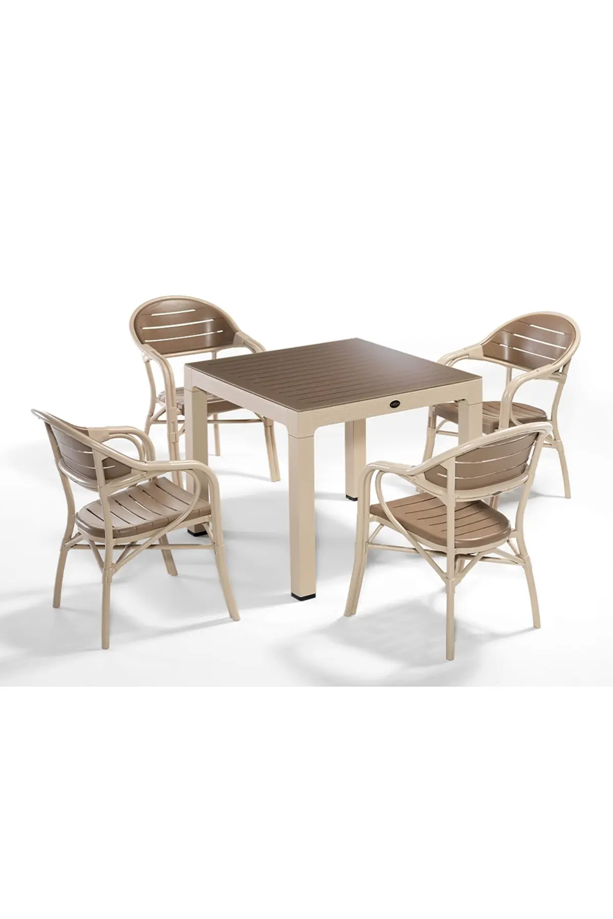 Bamboo 4'lü Set (Cappuccino-Çöl Kahve)