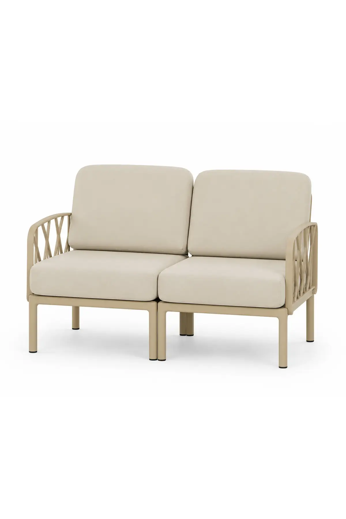 Garda Sofa 2'li Koltuk Bej Minderli - Cappuccino