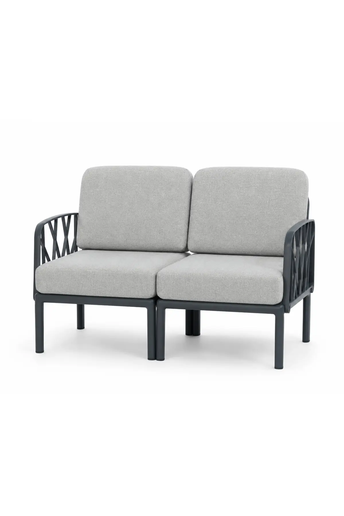 Garda Sofa 2'li Koltuk Gri Minderli - Antrasit