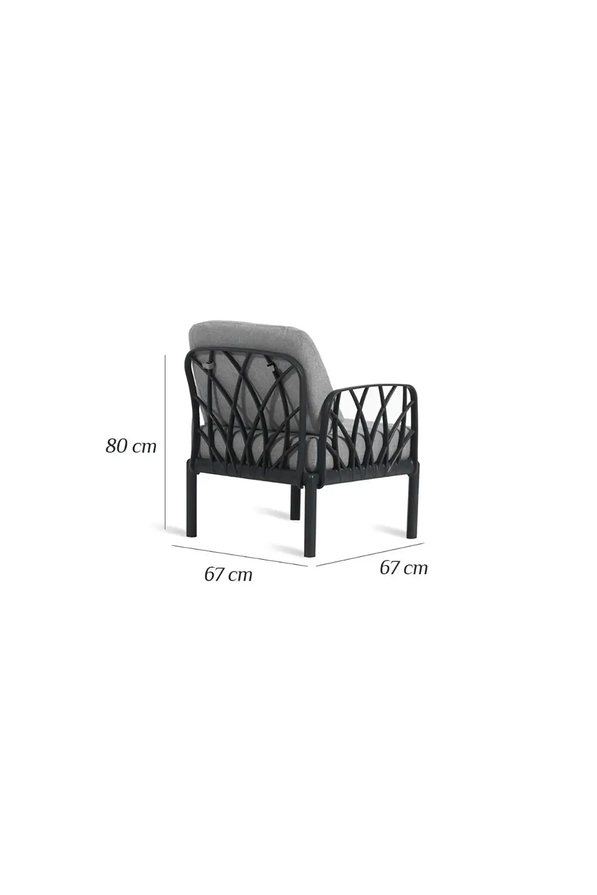 GARDA Sofa Set 1+1+Sehpa BEJ Minderli - Beyaz