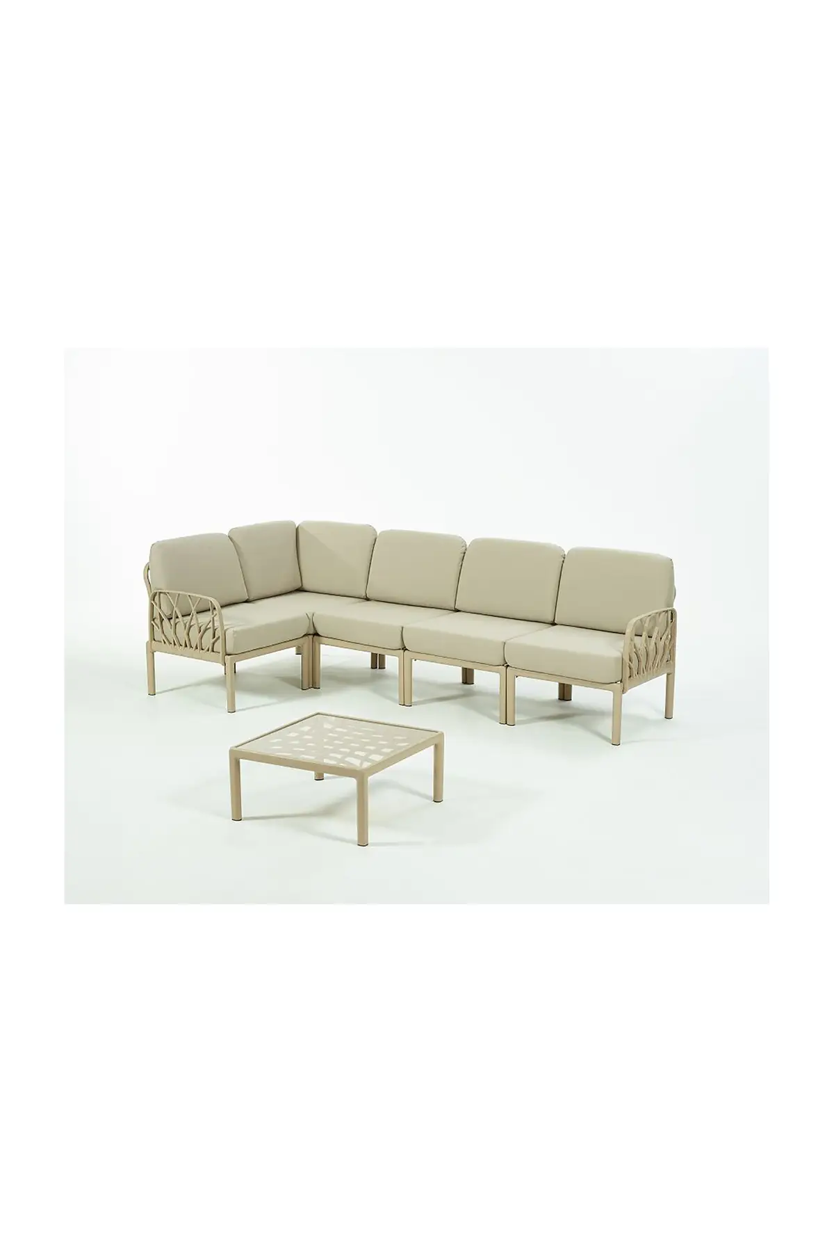 GARDA Sofa Set L Köşe + Sehpa BEJ Minderli - Cappucino