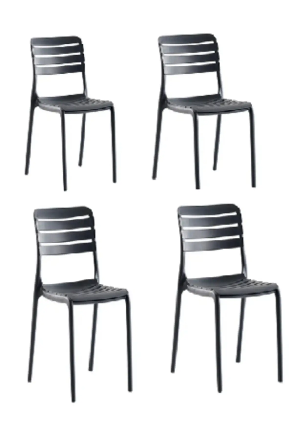 Not Antrasit Sandalye 4'lü Paket