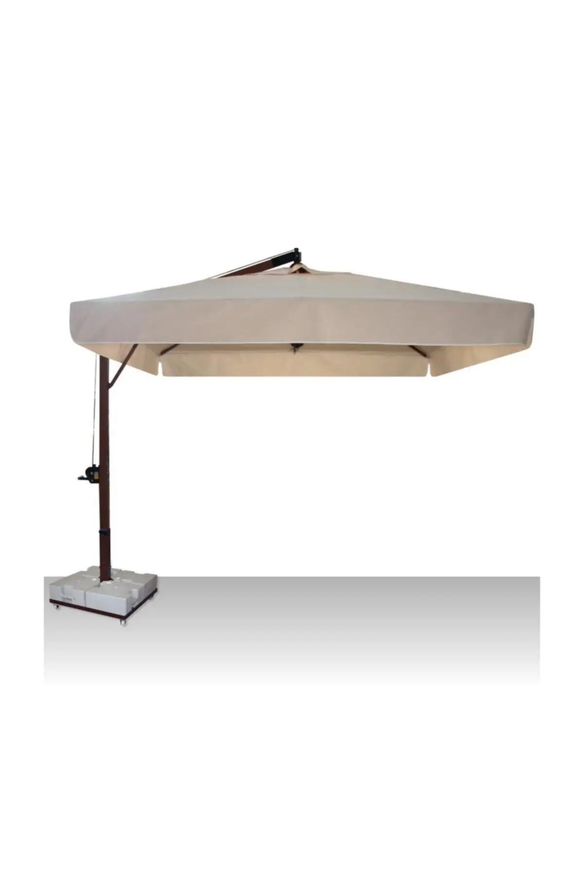 Sun Pole Kare Şemsiye 300x300/8 - Mermerli Metal Altlıklı